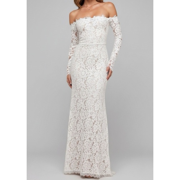chinese dress ladies White Dress Bridal Shower Summer Wedding Bride Boho Engagement Maternity Off  Shoulder Maxi Floral Lace Long Dresses 2025 at Amazon Women's Clothing store main image 0